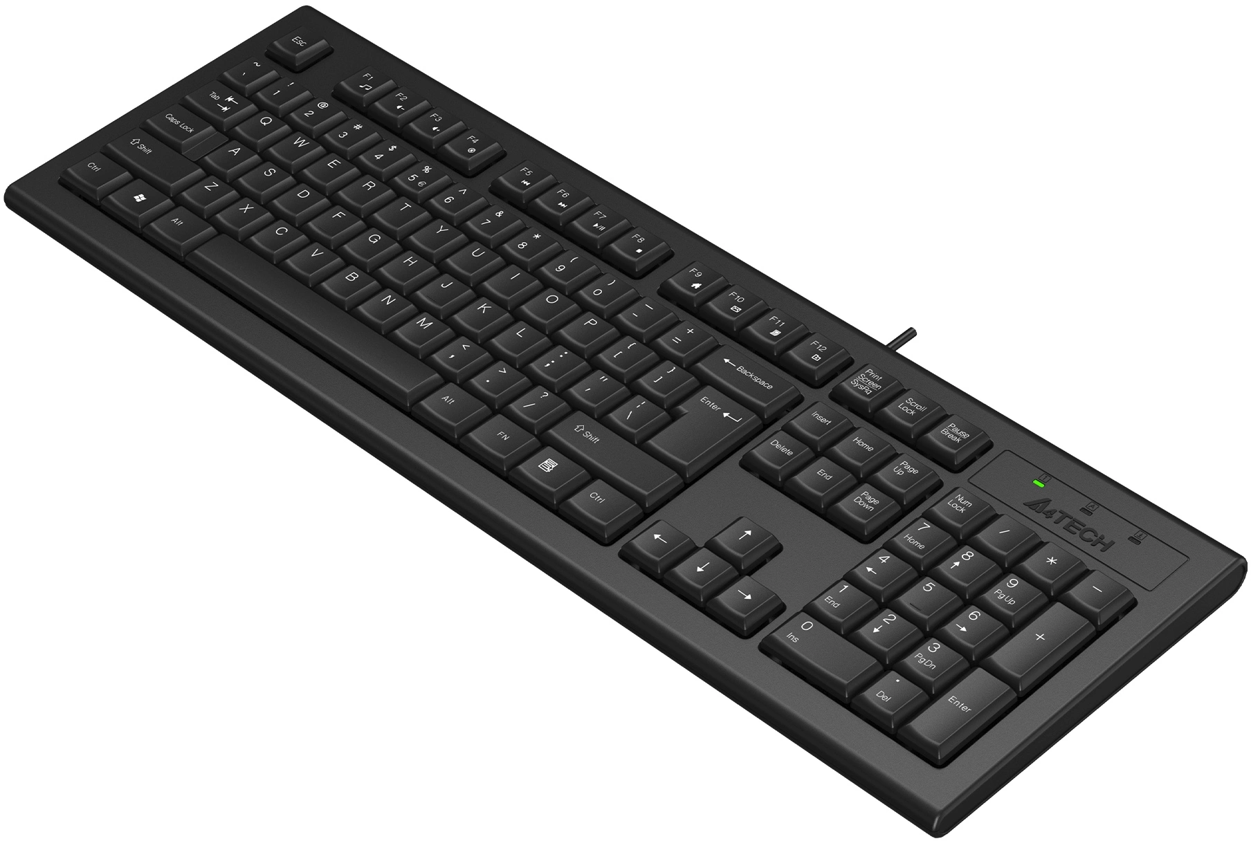 Клавиатура A4Tech KR-85 черный USB кабель 1.5м