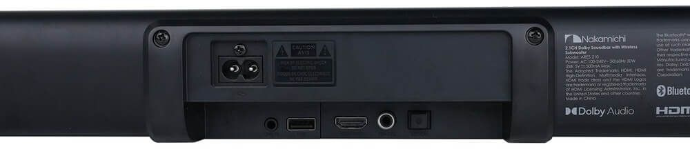 Саундбар Nakamichi ARES 210 2.1 60Вт+60Вт черный