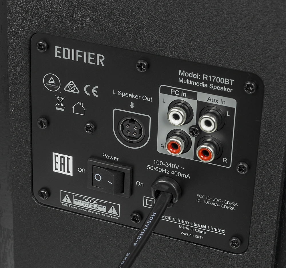 Колонки Edifier R1700BT 2.0 черный 66Вт BT