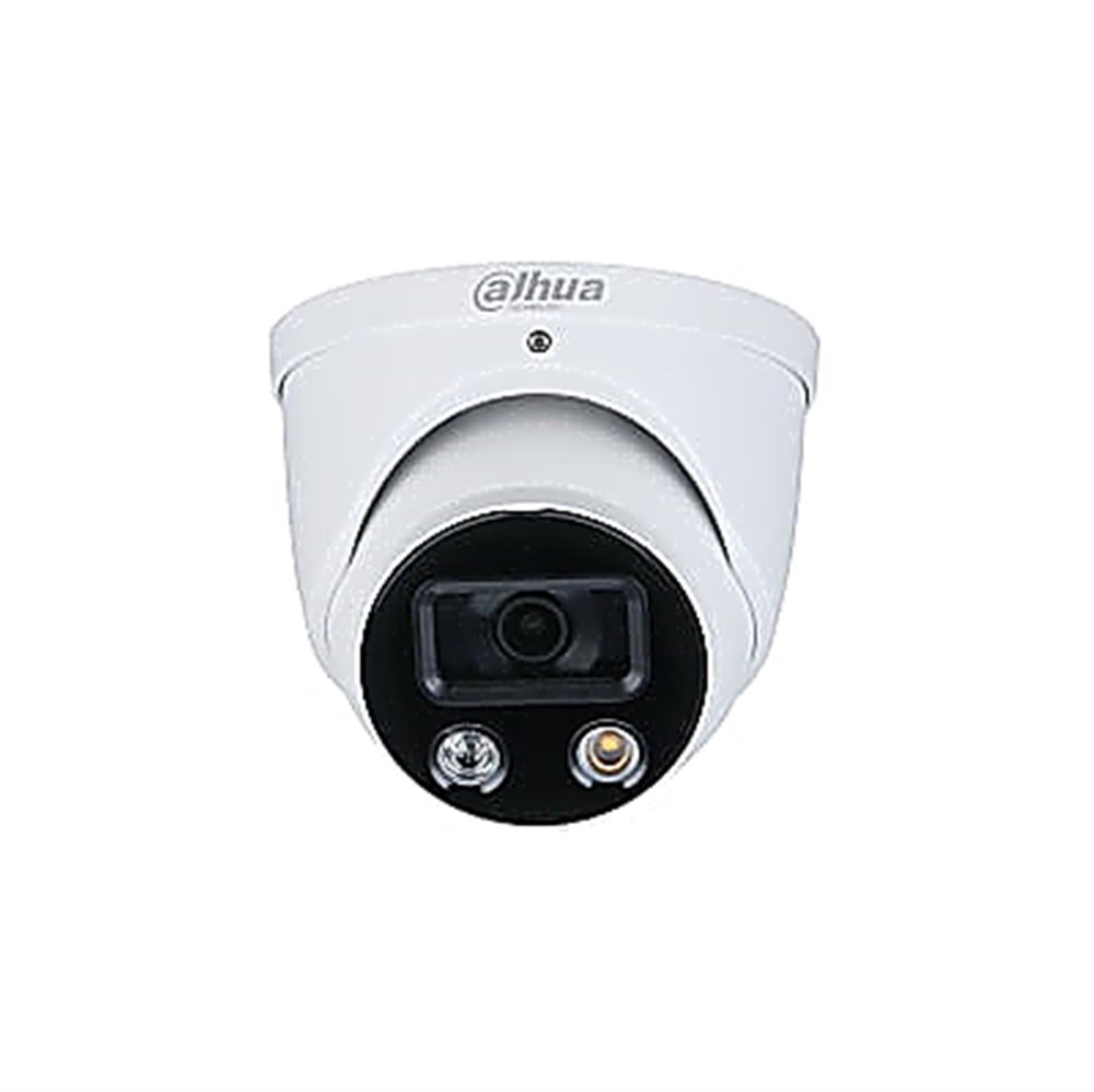 DH-IPC-HDW3449HP-AS-PV-0280B-S3 Dahua - Уличная купольная IP-видеокамера Full-color с ИИ и активным сдерживанием, 4 Мп