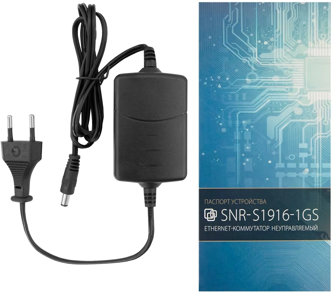 Коммутатор SNR SNR-S1916-1GS (L2) 16x100Мбит/с 1SFP неуправляемый