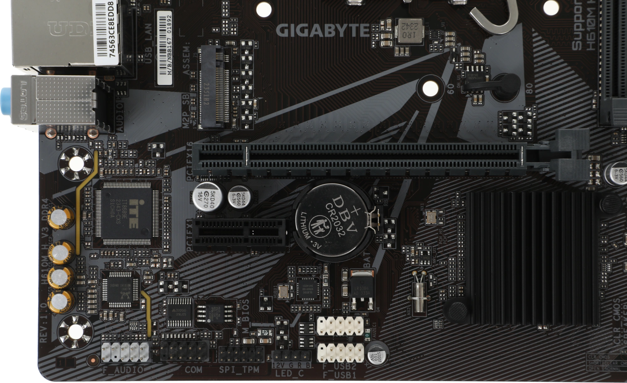 Материнская плата Gigabyte H610M H V3 DDR4 Soc-1700 Intel H610 2xDDR4 mATX AC`97 8ch(7.1) GbLAN+VGA+HDMI