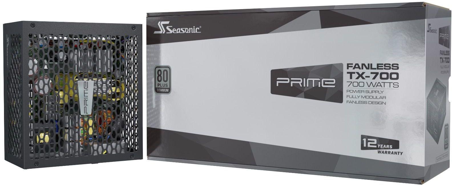 Блок питания Seasonic ATX 700W PRIME Fanless TX-700 80+ titanium (20+4pin) APFC 10xSATA Cab Manag RTL