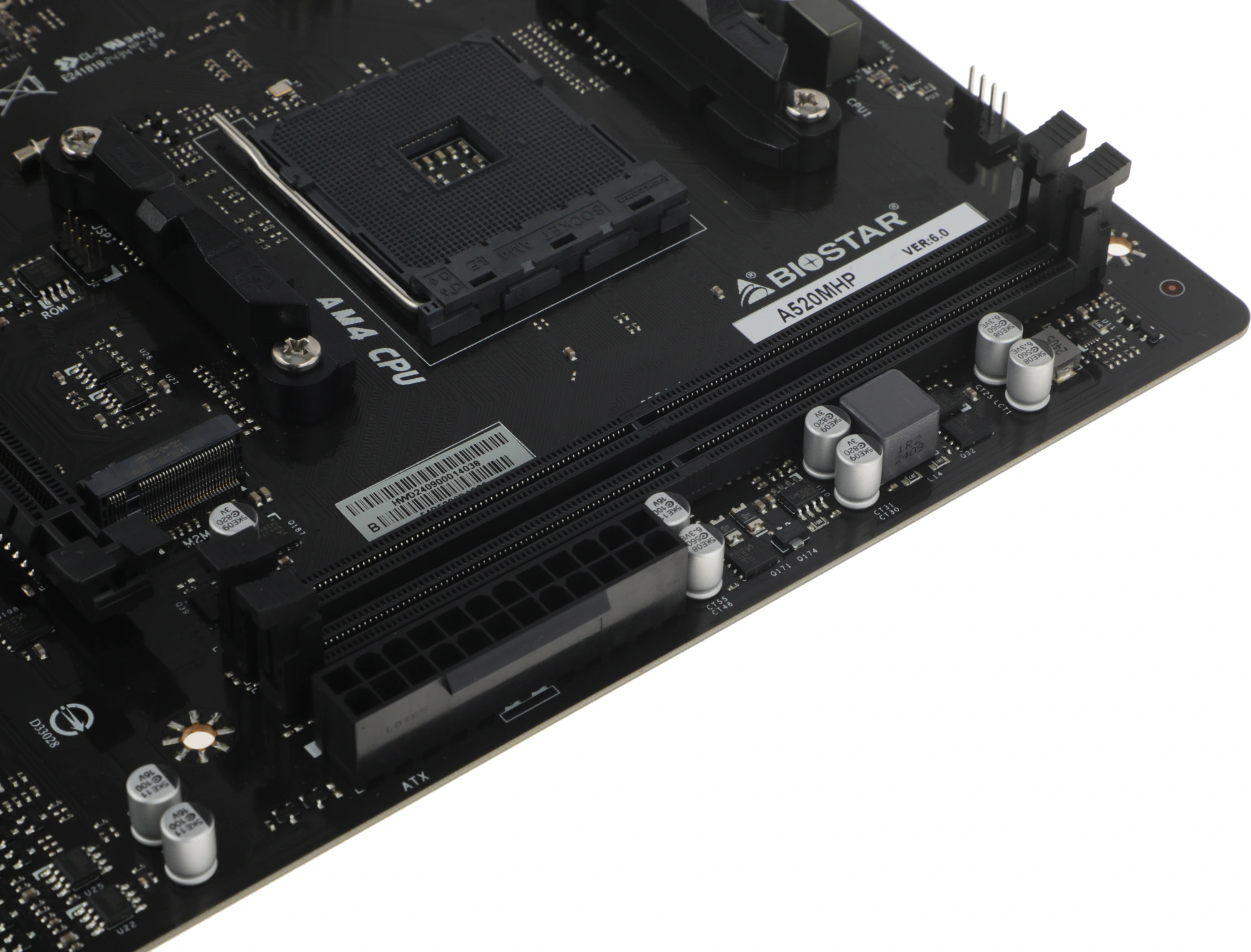 Материнская плата Biostar A520MHP Soc-AM4 AMD A520 2xDDR4 mATX AC`97 8ch(7.1) GbLAN RAID+VGA+HDMI