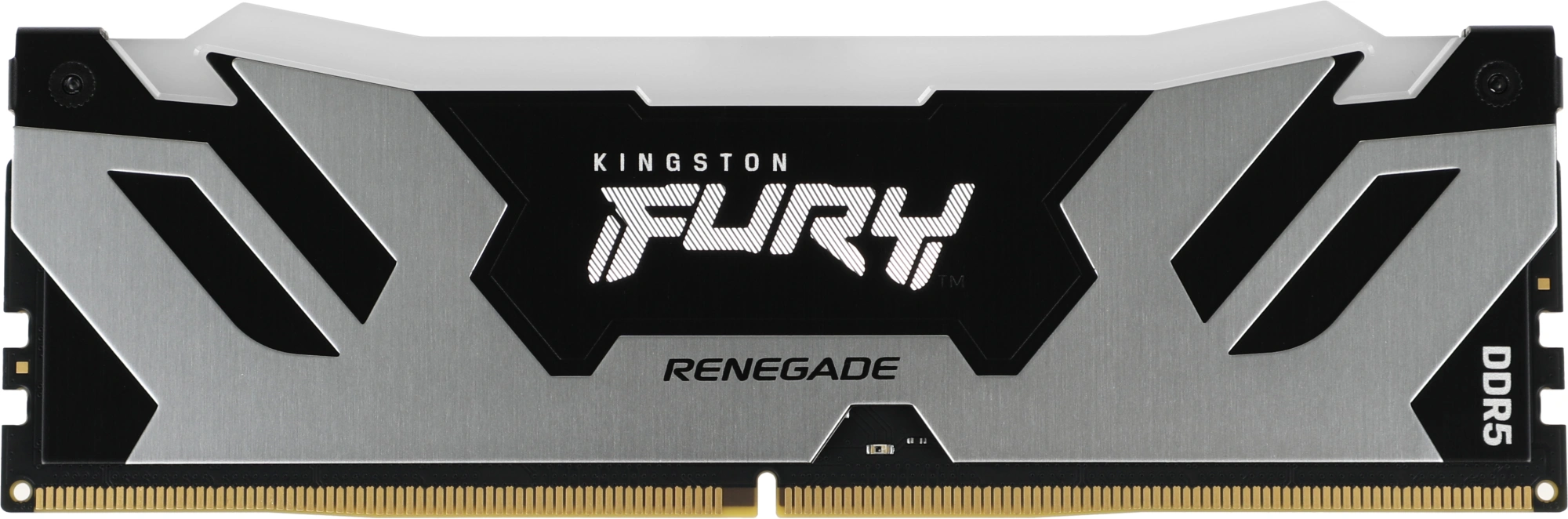 Память DDR5 24GB 7200MHz Kingston KF572C38RSA-24 Fury Renegade Silver/Black RGB RTL Gaming PC5-57600 CL38 DIMM 288-pin 1.45В single rank с радиатором Ret