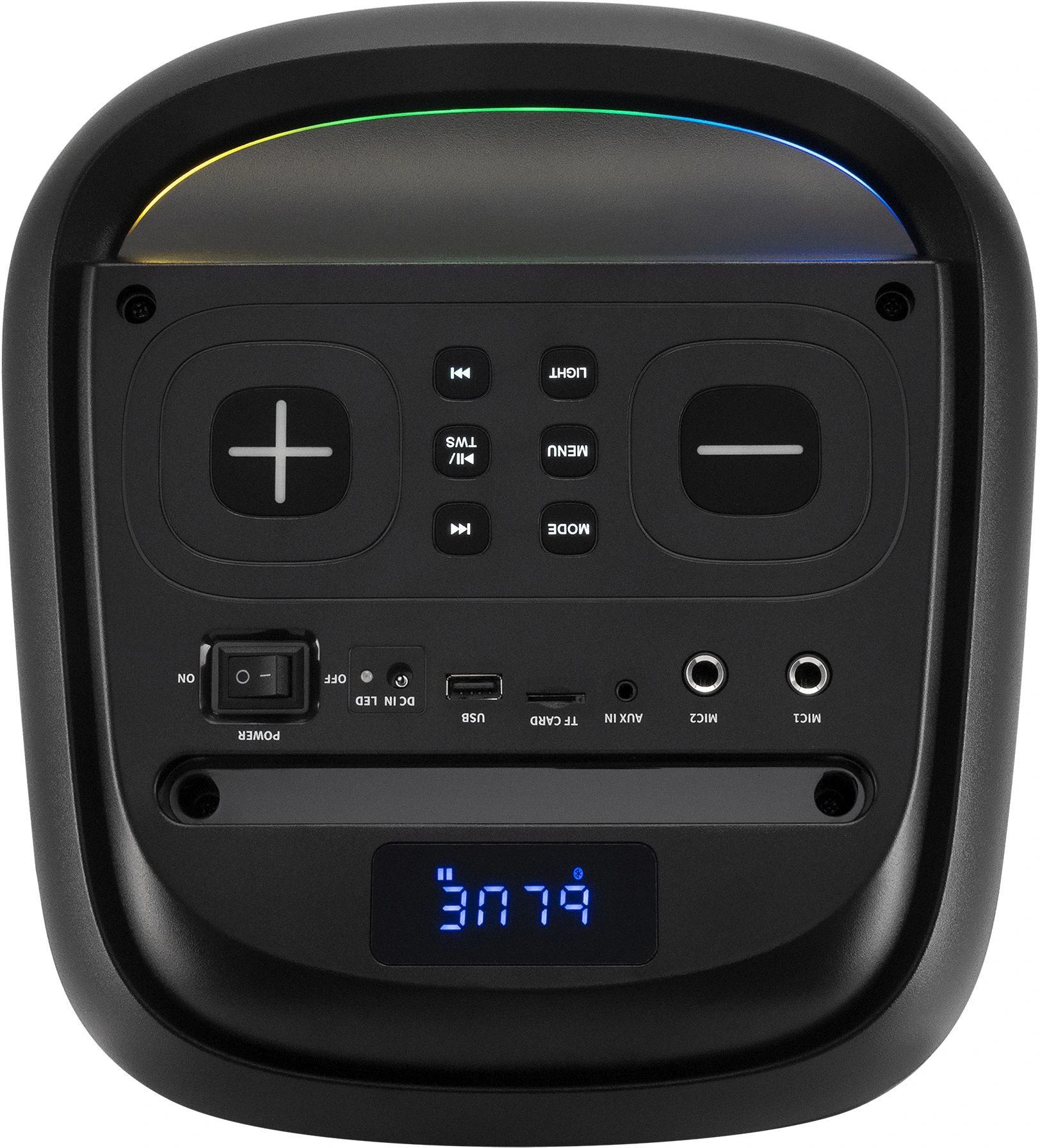 Минисистема Hyundai H-MC1237 черный 40Вт FM USB BT micro SD