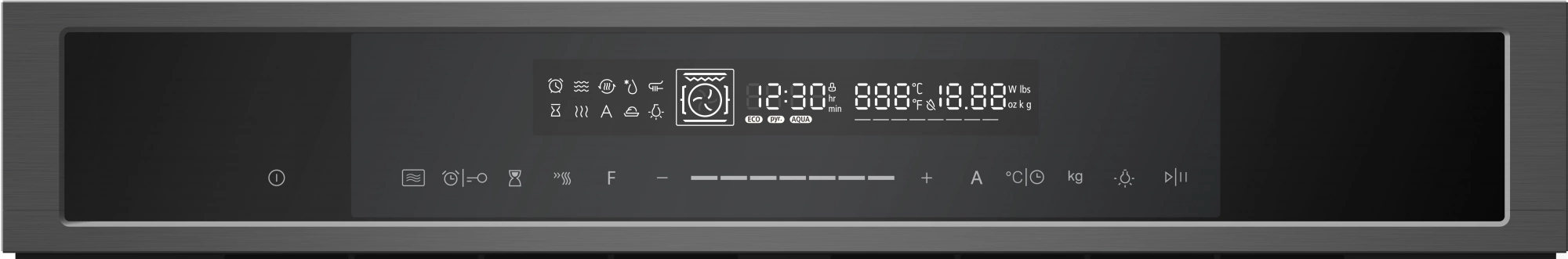 Духовой шкаф Электрический Hyundai HMEO 6580 DX черный/графитовый