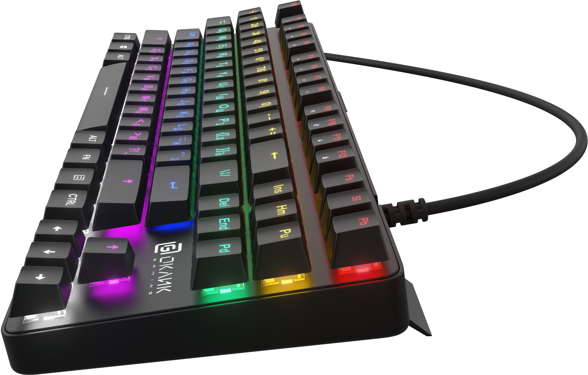Клавиатура Оклик 969G SHOTGUN механическая черный USB Multimedia for gamer LED