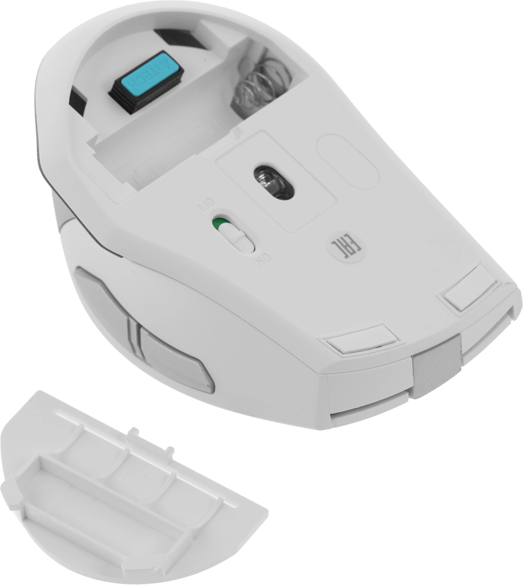 Мышь A4Tech Fstyler FG35 серебристый/белый оптическая 2000dpi беспров. USB 6but (FG35 SILVER)