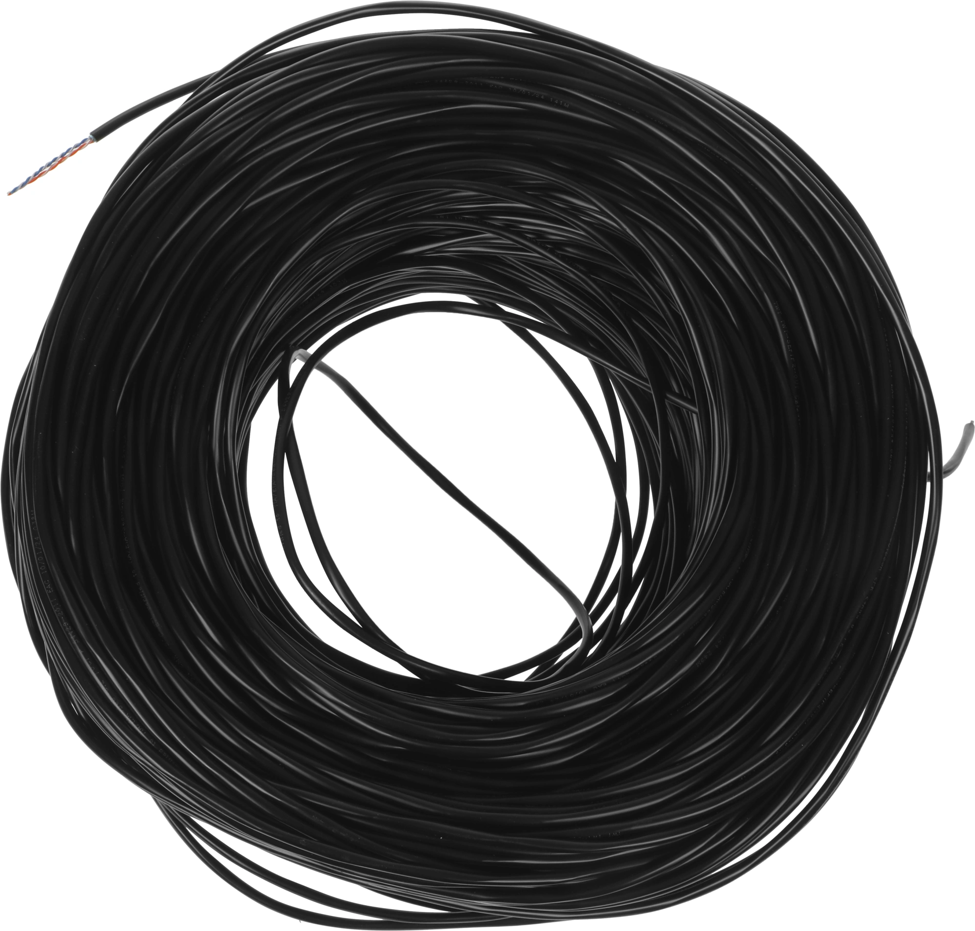 Кабель информационный Lanmaster TWT-5EFTP2-OUT кат.5E FTP 2 пары 24AWG PE внешний 305м черный