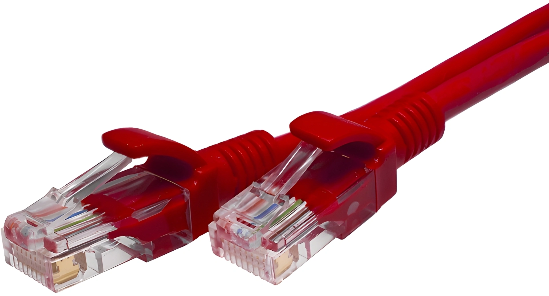 Патч-корд Suprlan 10-0154 UTP RJ-45 вил.-вилка RJ-45 кат.5E 3м красный LSZH 26AWG