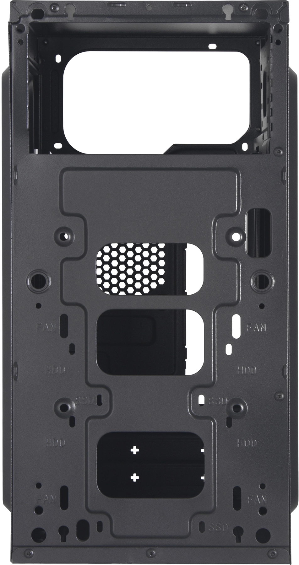 Корпус KingPrice KPCC-MN210 черный без БП mATX 1x80mm 2x120mm 2xUSB2.0 audio