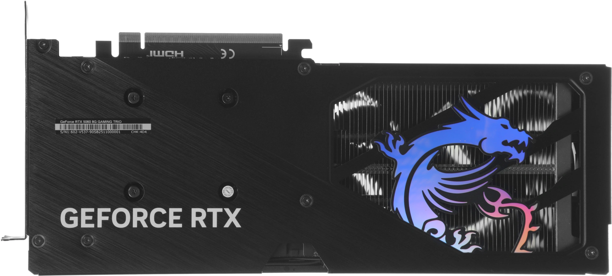 Видеокарта MSI PCI-E 5.0 RTX 5060 8G GAMING TRIO NVIDIA GeForce RTX 5060 8Gb 128bit GDDR7 2497/28000 HDMIx1 DPx3 HDCP Ret