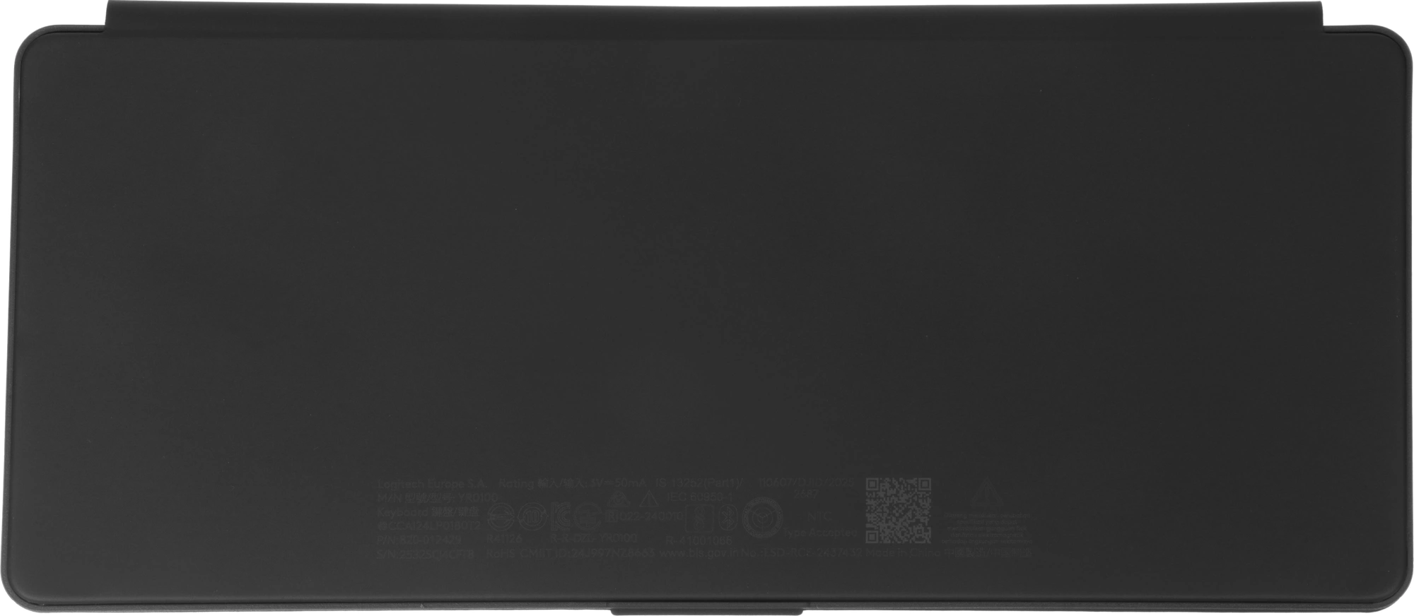 Клавиатура Logitech Keys-To-Go 2 графитовый/черный беспроводная BT slim Multimedia для ноутбука (920-012999)