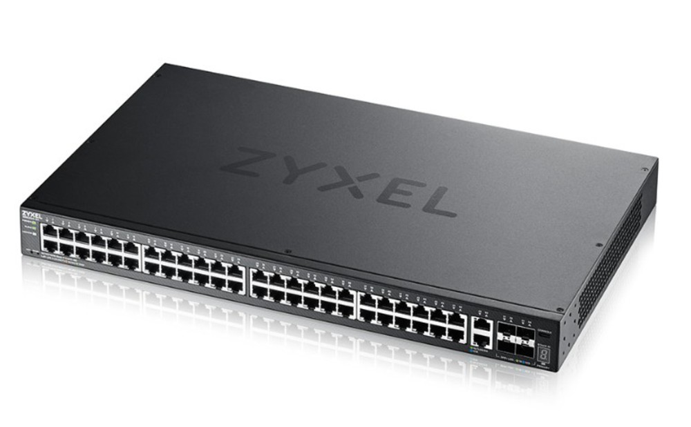 XGS2220-54 - Коммутатор управляемый Zyxel NebulaFlex Pro, 48-портовый, гигабитный L3 Access с 10G Uplink