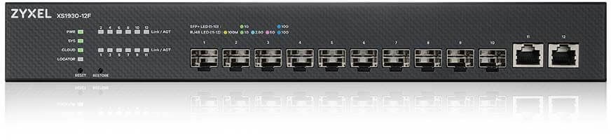 Коммутатор Zyxel XS1930-12F-ZZ0101F (L2+) 2x10Гбит/с 10SFP+ управляемый