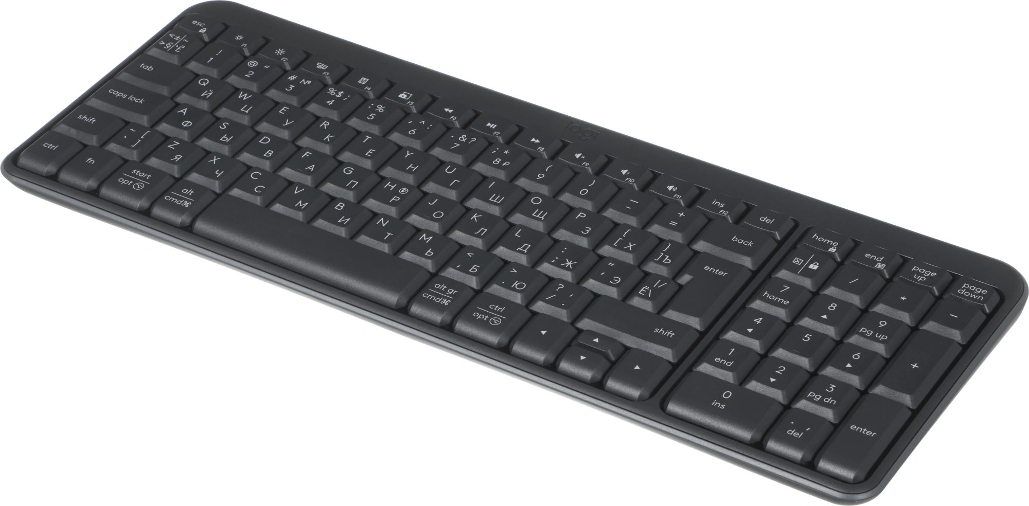 Клавиатура Logitech K250 YR0107 графитовый беспроводная BT slim (920-013452)