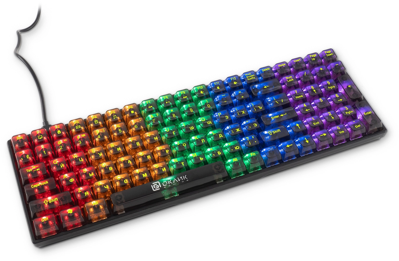 Клавиатура Оклик 915GK механическая черный USB for gamer (1790371)