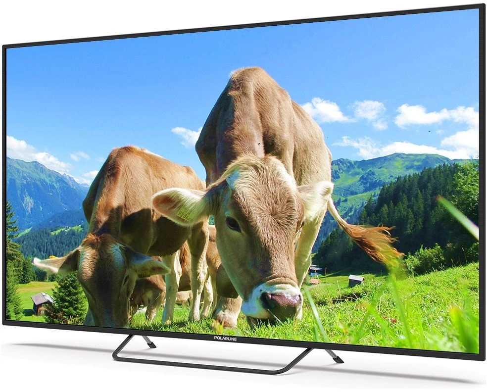 Телевизор LED PolarLine 65" 65PU51TC-SM черный 4K Ultra HD 60Hz DVB-T DVB-T2 DVB-C DVB-S2 USB WiFi Smart TV (RUS)