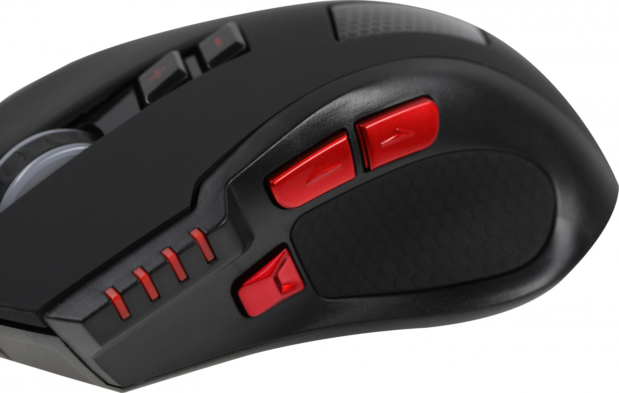 Мышь Оклик 806G черный/красный оптическая 3200dpi USB 8but (1431646)