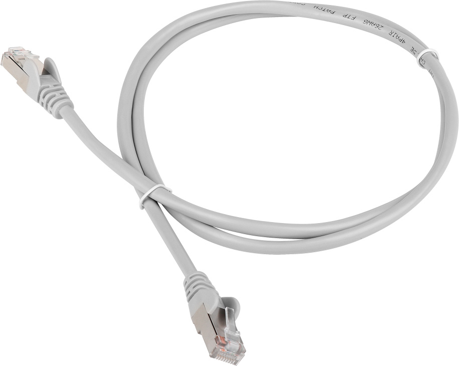 Патч-корд Lanmaster FTP TWT-45-45-2.0/S6-GY RJ-45 вил.-вилка RJ-45 кат.6 2м серый ПВХ