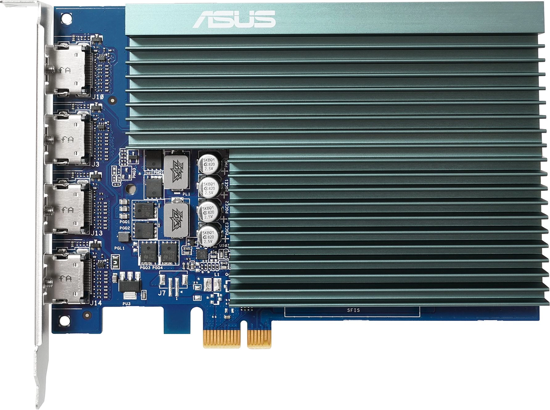 Видеокарта Asus PCI-E 2.0 GT730-4H-SL-2GD5 NVIDIA GeForce GT 730 2Gb 64bit GDDR5 902/5010 HDMIx4 HDCP Ret