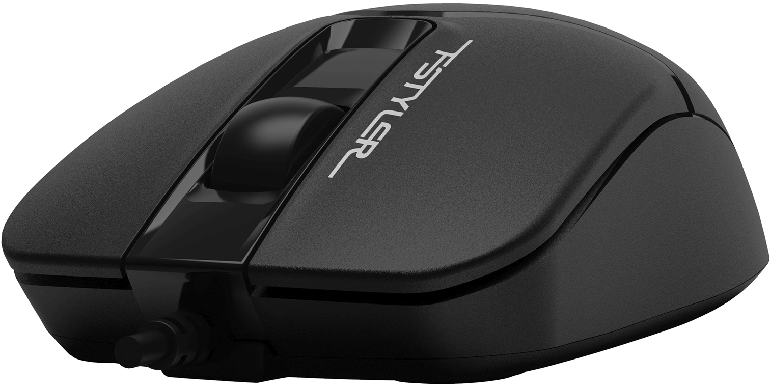 Мышь A4Tech Fstyler FM12S черный оптическая 1200dpi silent USB 3but (FM12S BLACK)