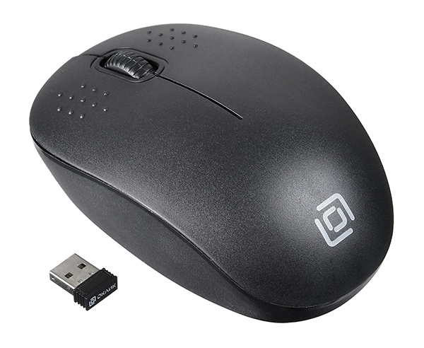 Мышь Оклик 685MW черный оптическая 1200dpi беспров. USB для ноутбука 3but (1058946)
