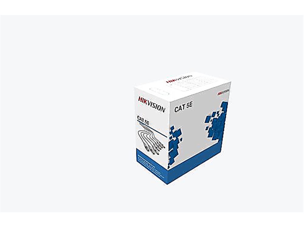 Кабель Hikvision DS-1LN5E-E/E Кабель UTP для внутренней прокладки 8 жил/4 пары 24AWG CAT5e, бухта 305м