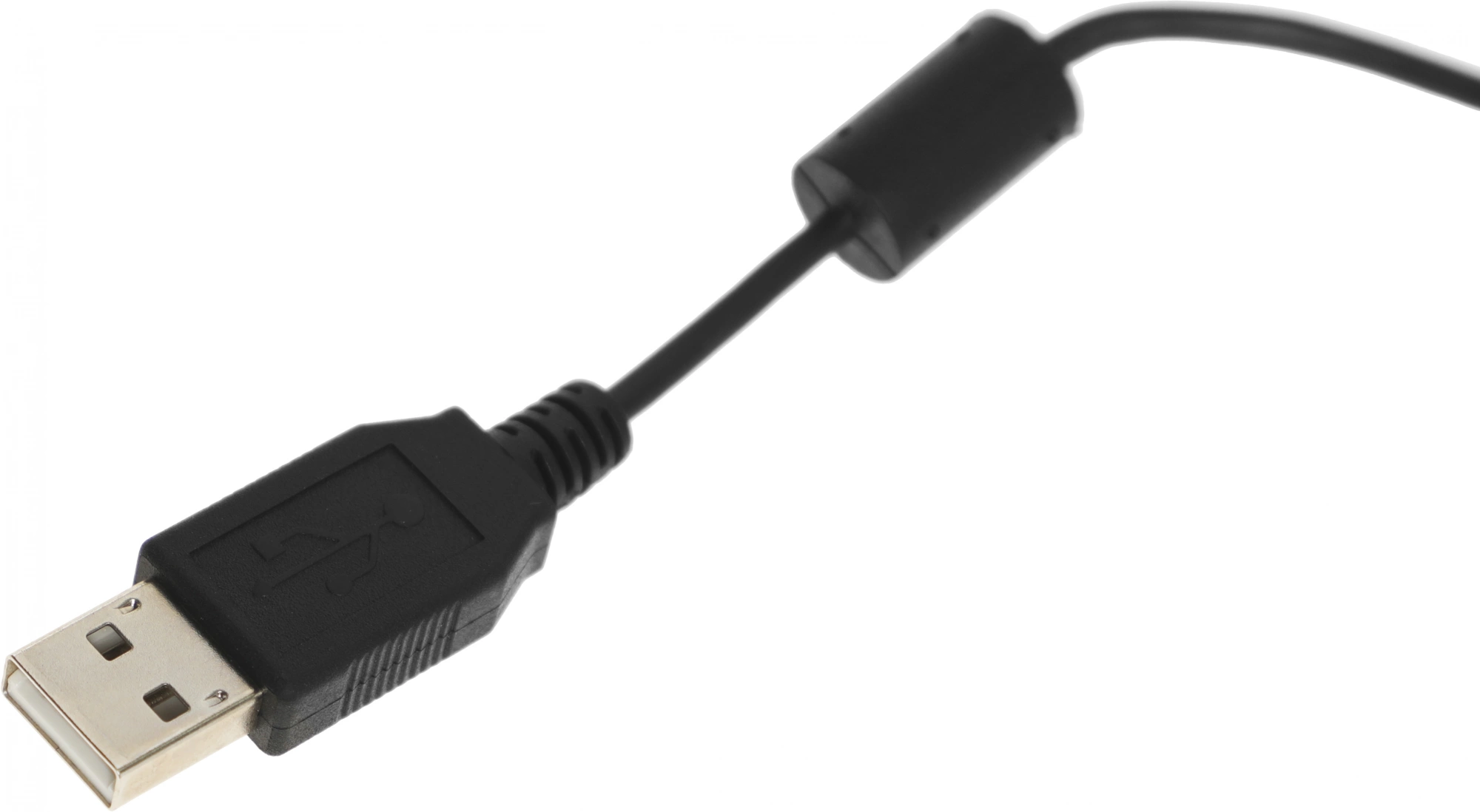 Наушники с микрофоном Logitech H570e черный 1.9м накладные USB оголовье (981-000575)