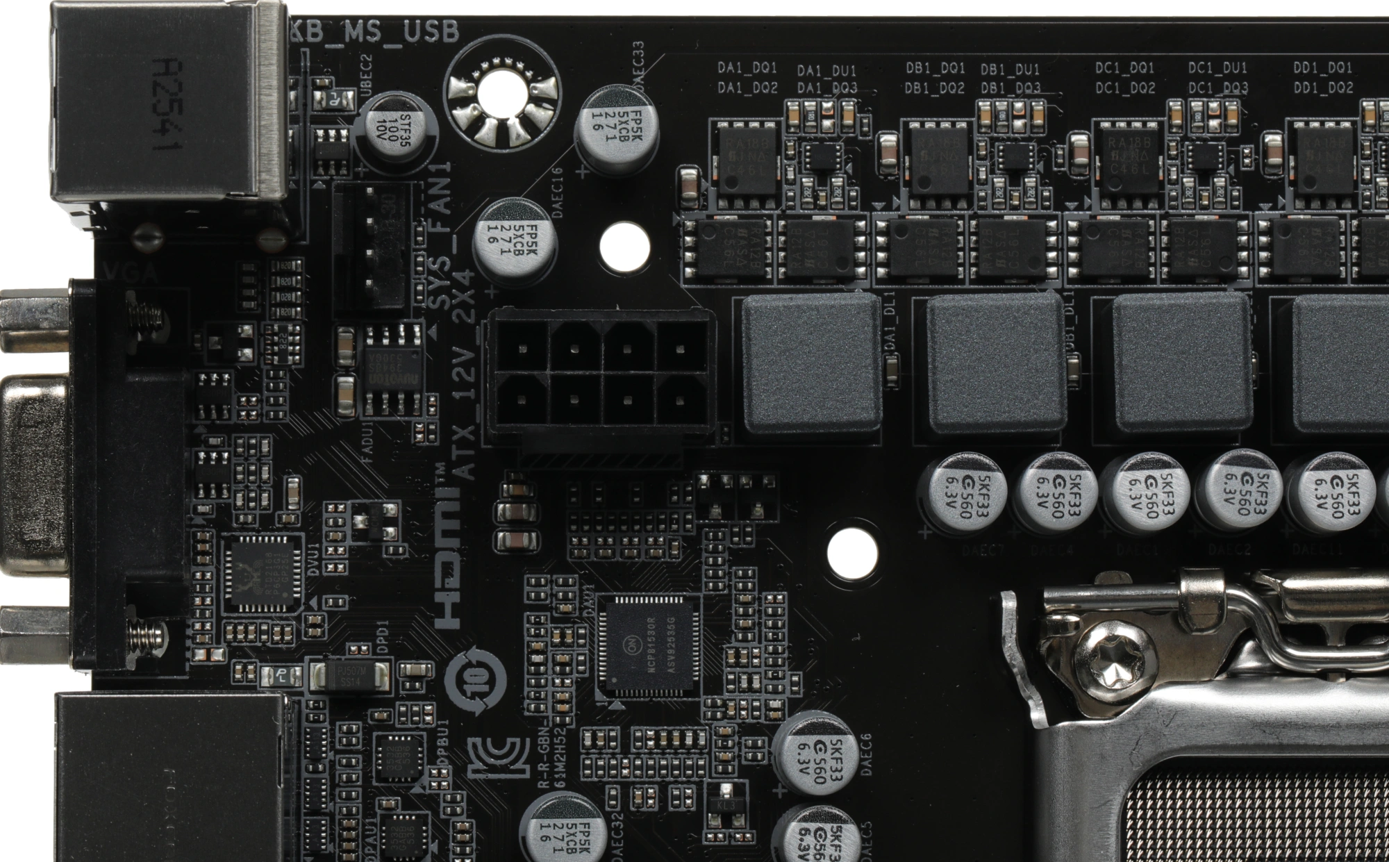 Материнская плата Gigabyte H610M S2H V2 Soc-1700 Intel H610 2xDDR5 mATX AC`97 8ch(7.1) GbLAN+VGA+HDMI+DP