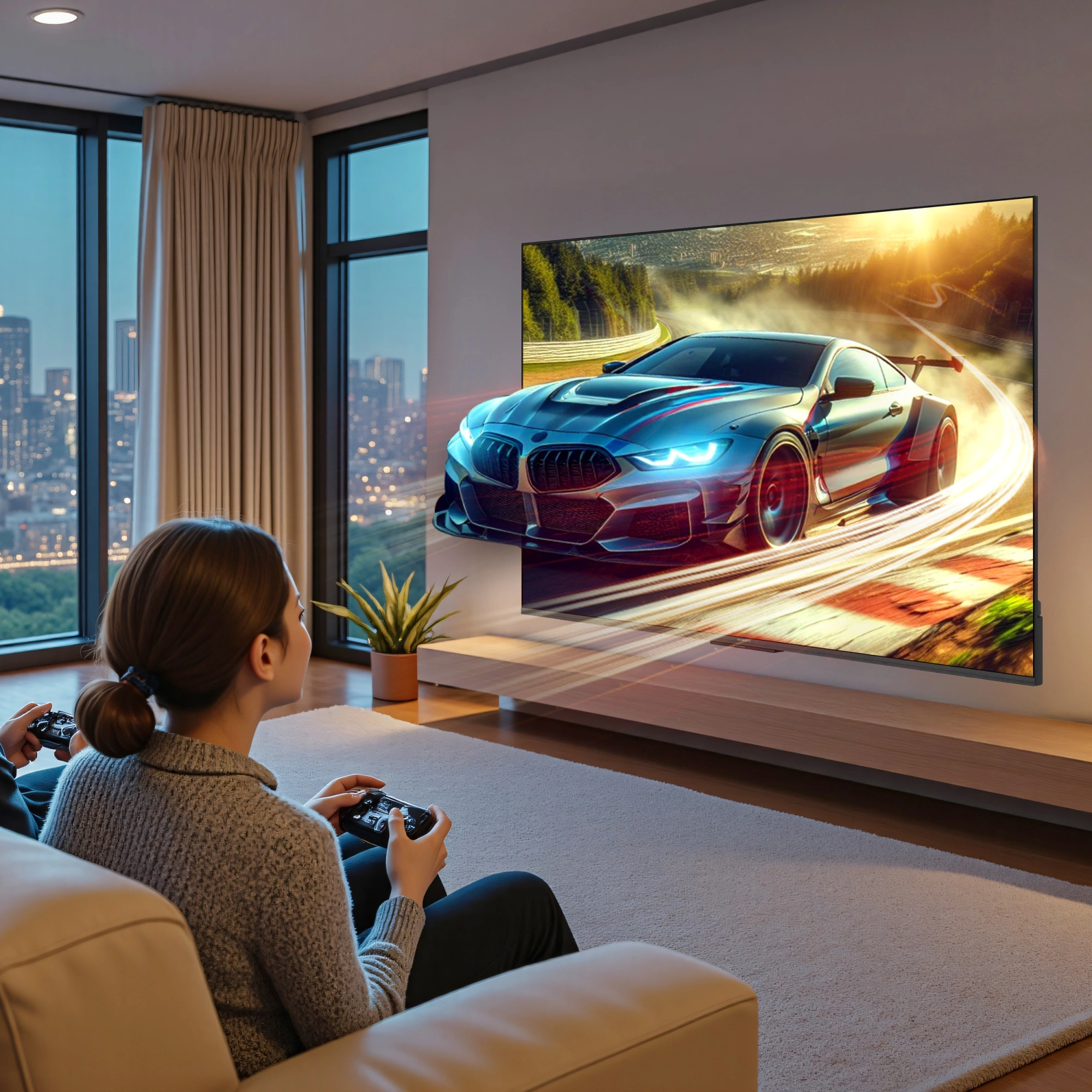 Телевизор QLED Skyworth 50" 50Q66H Eye Care Frameless черный 4K Ultra HD 60Hz MEMC DVB-T DVB-T2 DVB-C DVB-S DVB-S2 USB WiFi Smart TV