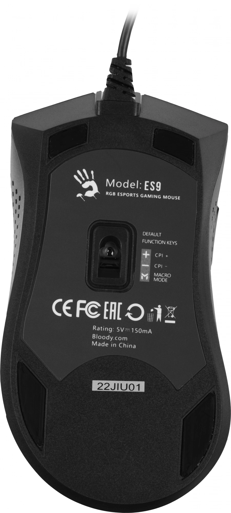 Мышь A4Tech Bloody ES9 черный оптическая 6200dpi USB 7but