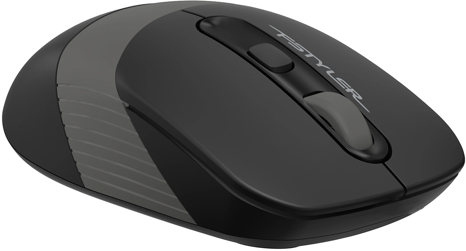Мышь A4Tech Fstyler FG10S черный/серый оптическая 2000dpi silent беспров. USB для ноутбука 4but (FG10S GREY)