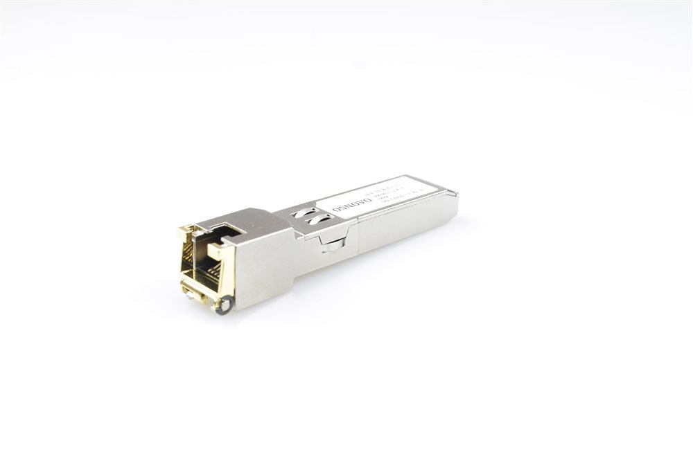 SFP-TP-RJ45(1G) - Медный SFP модуль Osnovo Gigabit Ethernet с разъемом RJ45. Скорость 1000 Мбит/с. Интерфейс: SERDES. Расстояние передачи  - до 100 м