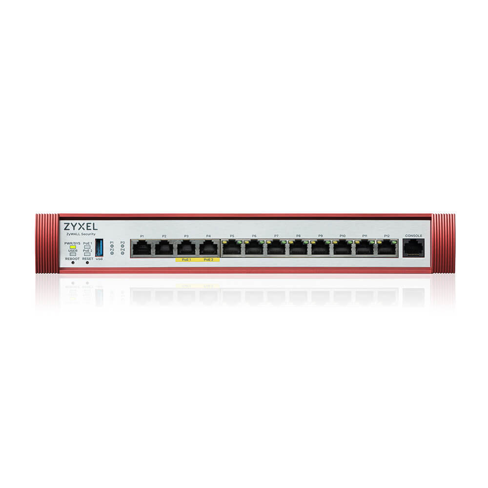 USGFLEX500H-EUCI01F - Межсетевой экран Zyxel USG FLEX 500H, Rack, 2xRJ-45: 1/2.5G (LAN/WAN), 2xRJ-45: 1/2.5G PoE+ (LAN/WAN), 8xRJ-45: 1G (LAN/WAN), 1xUSB3.0, AP Controller (8/72), Device HA, в комплекте с Entry Defense Pack на 1 год **