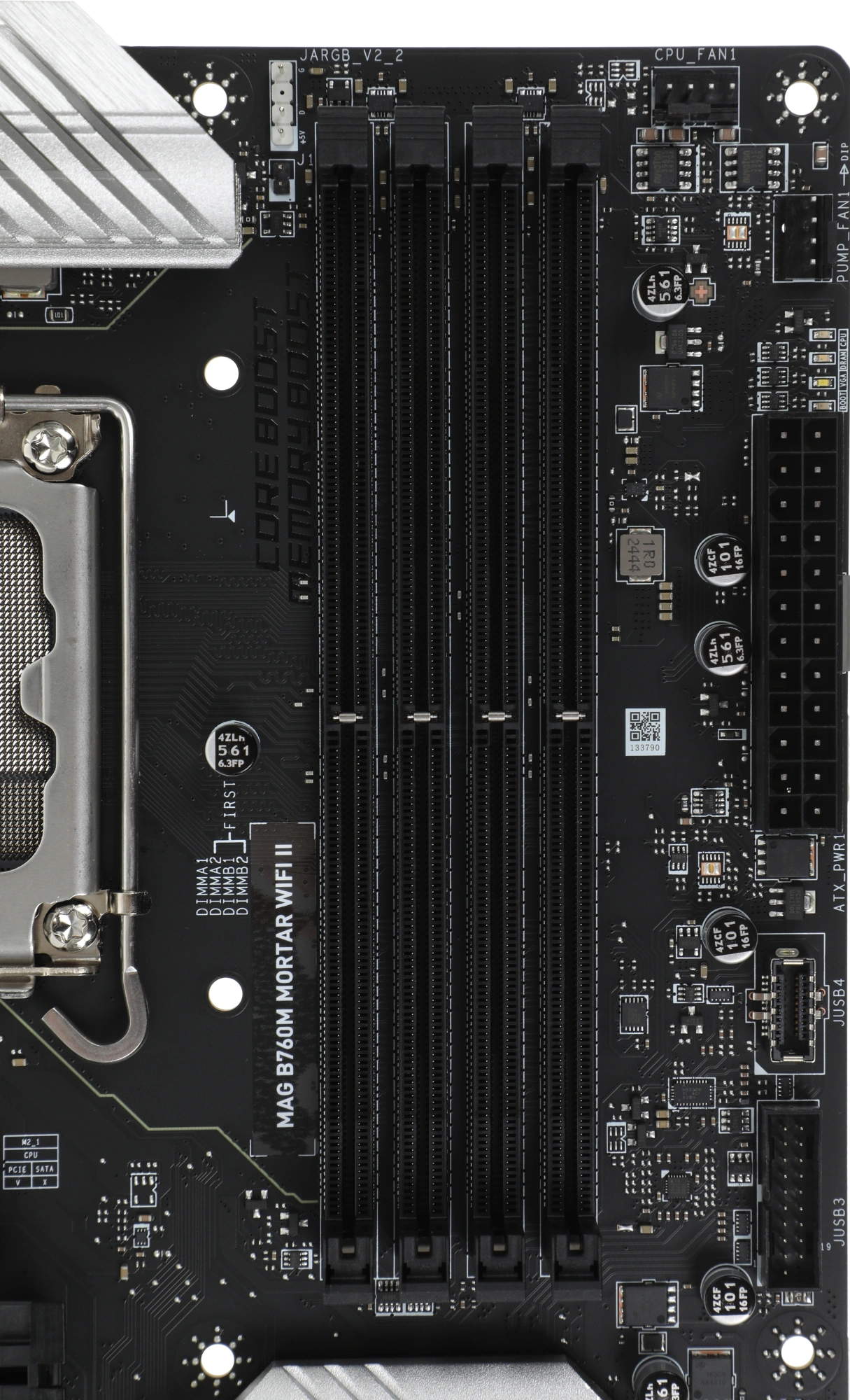 Материнская плата MSI MAG B760M MORTAR WIFI II Soc-1700 Intel B760 4xDDR5 mATX AC`97 8ch(7.1) 2.5Gg+HDMI+DP