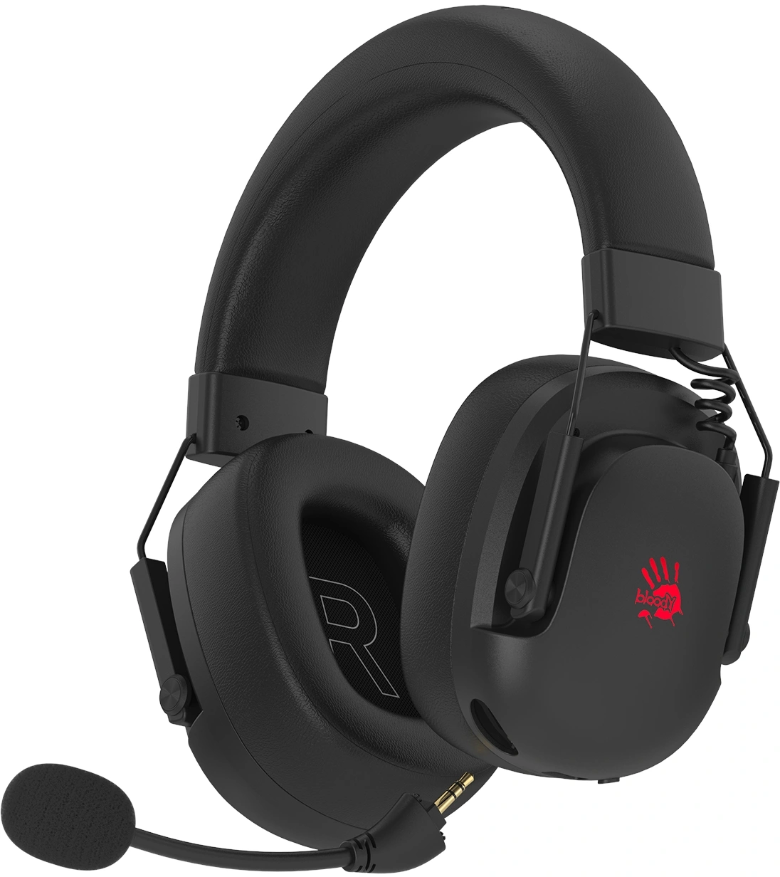 Наушники с микрофоном A4Tech Bloody GR585 черный мониторные BT/Radio/3.5mm оголовье