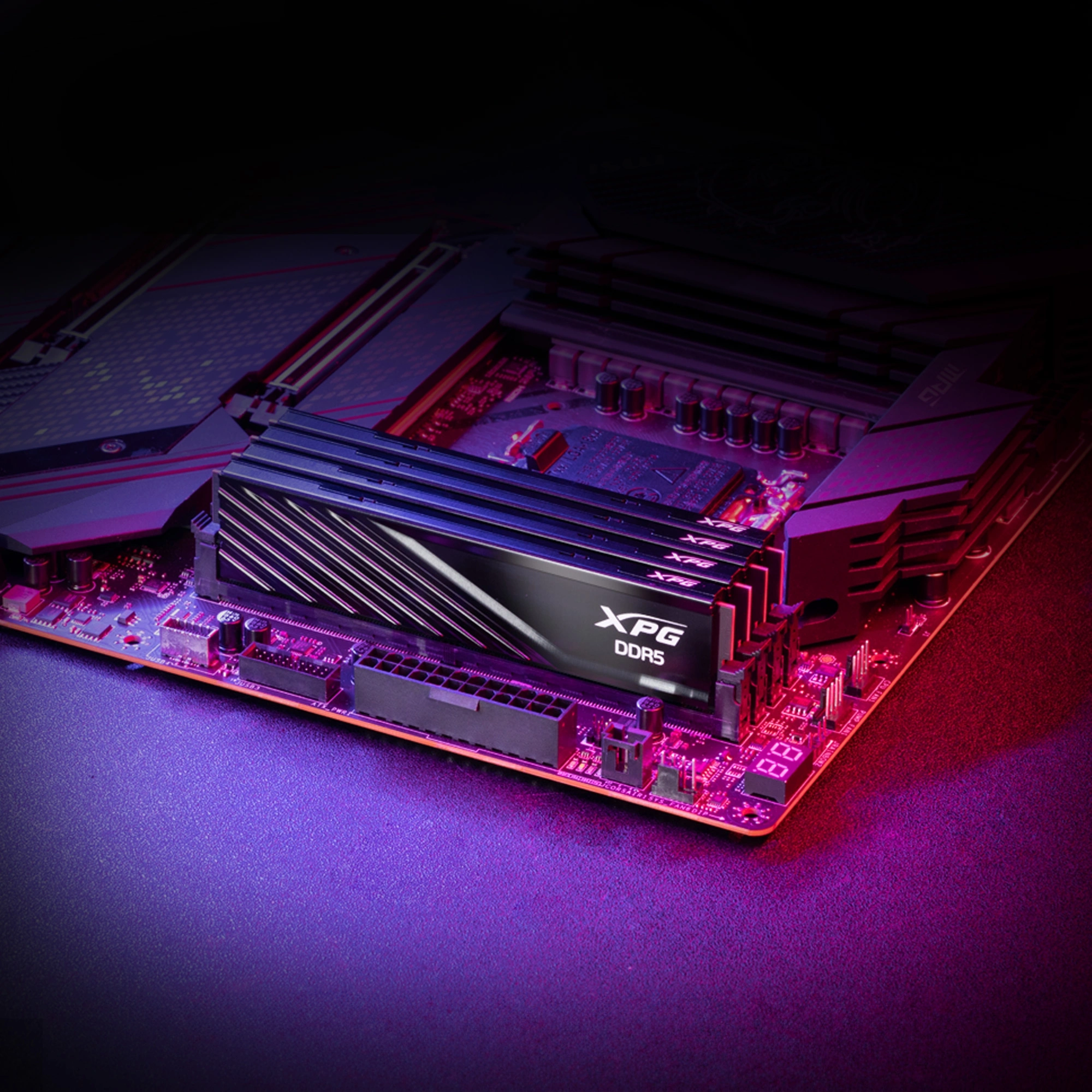 Память DDR5 16GB 5600MHz A-Data AX5U5600C4616G-SLABBK XPG Lancer Blade RTL Gaming PC5-44800 CL46 DIMM ECC 288-pin 1.1В kit dual rank с радиатором Ret
