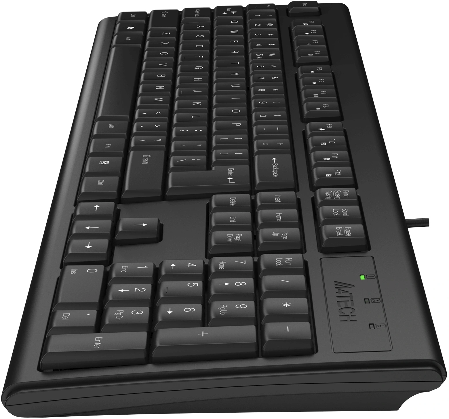 Клавиатура A4Tech KR-83 черный USB (KR-83 BLACK) кабель 1.5м
