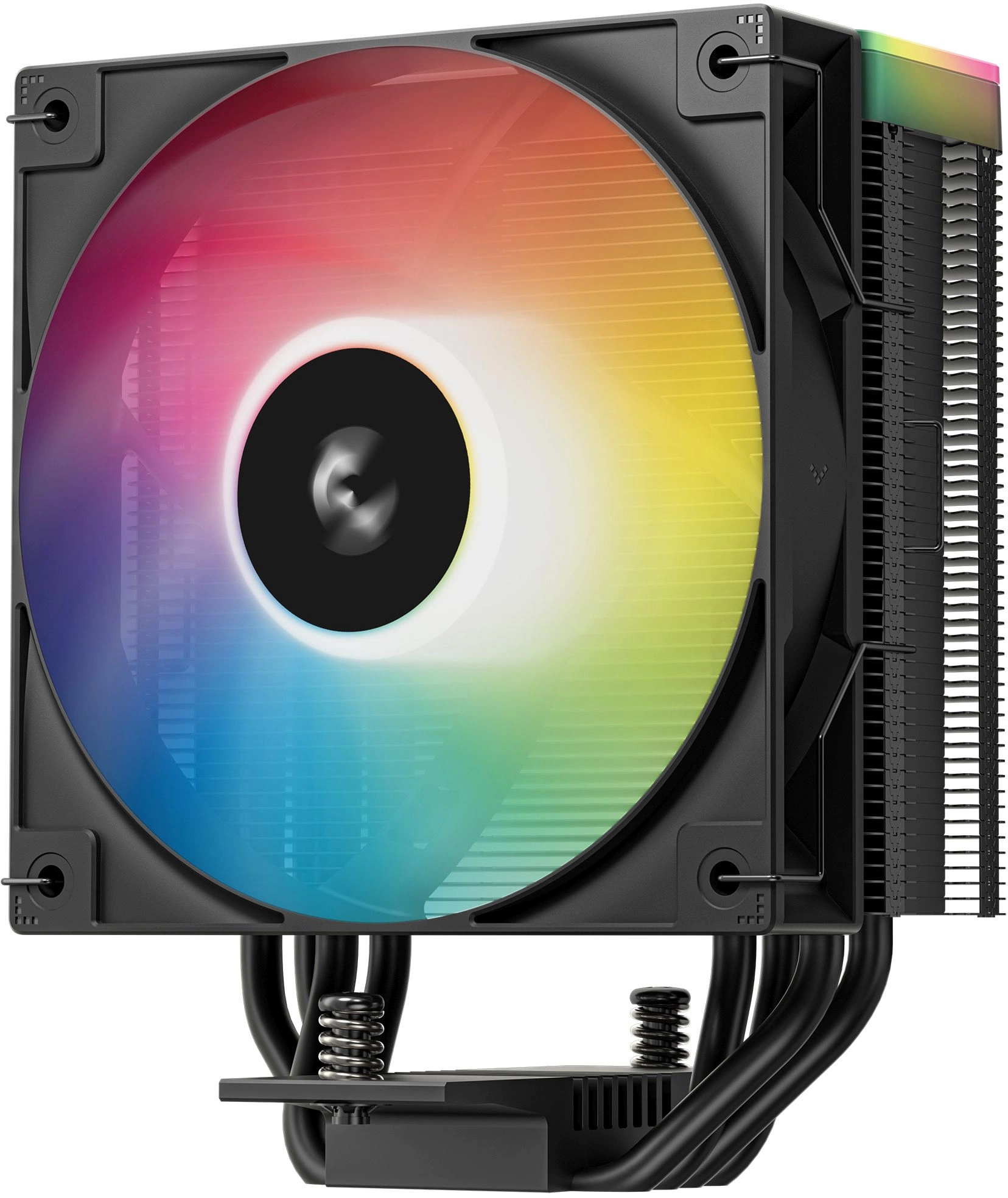 Устройство охлаждения(кулер) Deepcool AG400 Bk V2 ARGB Soc-AM5/AM4/1200/1700/1851 черный 4-pin 31.6dB Al+Cu 220W 643gr Ret (R-AG400-BKAMMN-GJD)