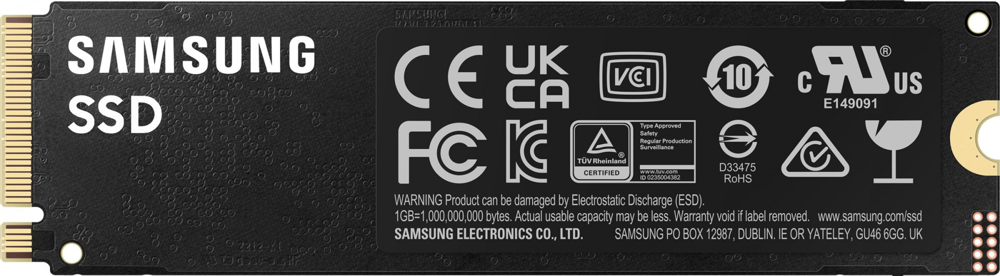 Накопитель SSD Samsung PCIe 4.0 x4 1TB MZ-V9P1T0B/AM 990 Pro M.2 2280