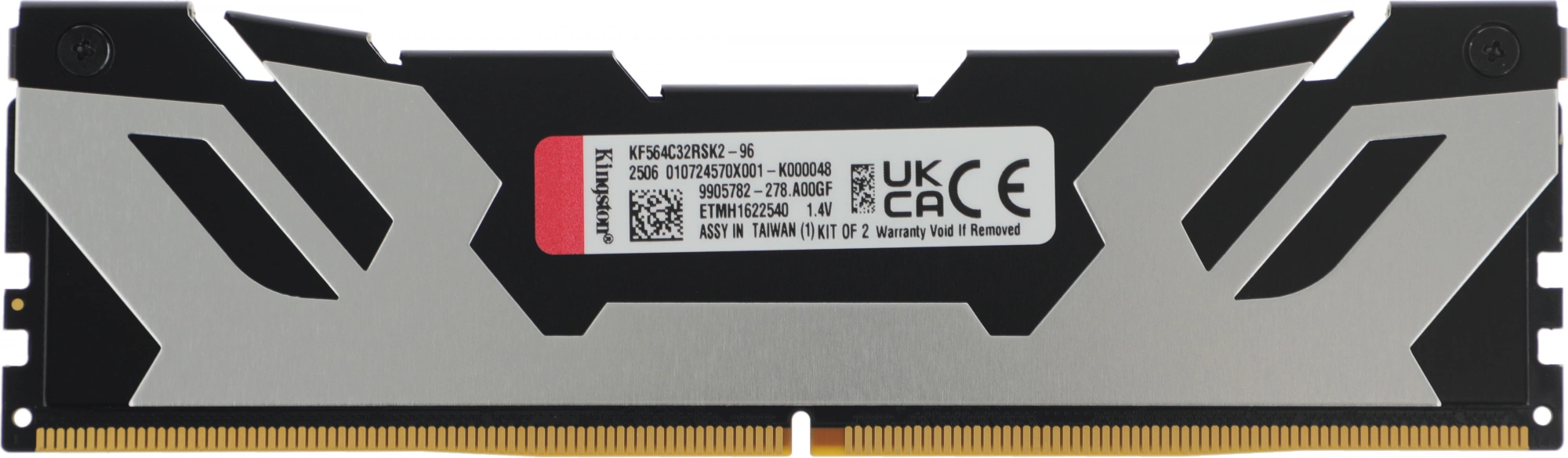 Память DDR5 2x48GB 6400MHz Kingston KF564C32RSK2-96 Fury Renegade XMP RTL Gaming PC5-51200 CL32 DIMM 288-pin 1.4В dual rank с радиатором Ret
