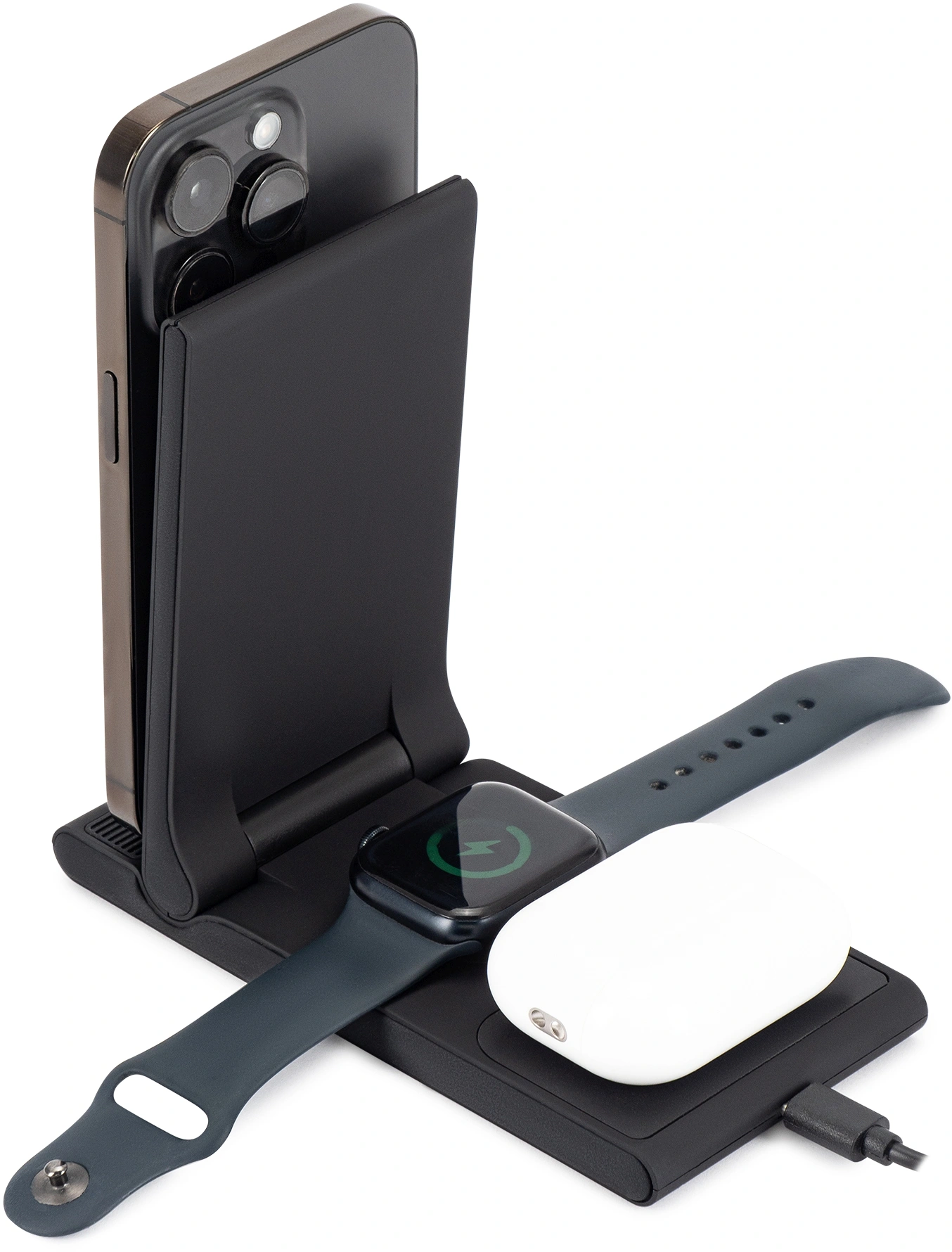 Беспроводное зар./устр. Buro CWC-QC5 15W 3A (QI) USB-C универсальное черный (CWC-QC5A15BK)