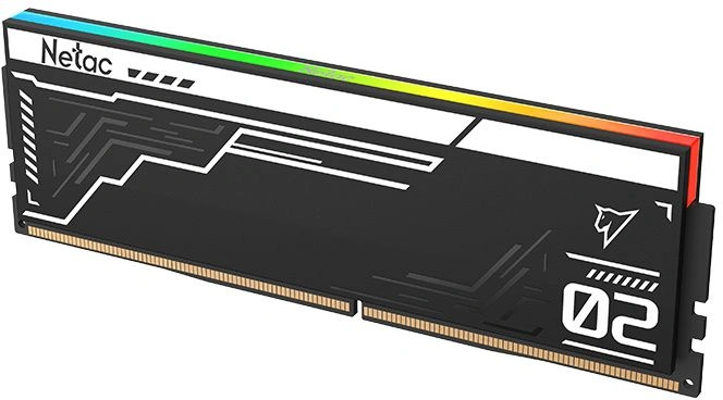 Память DDR5 2x16GB 6400MHz Netac NTS2D5P64DP-32K Shadow II RGB RTL Gaming PC5-51200 CL32 DIMM ECC 288-pin 1.35В kit с радиатором Ret