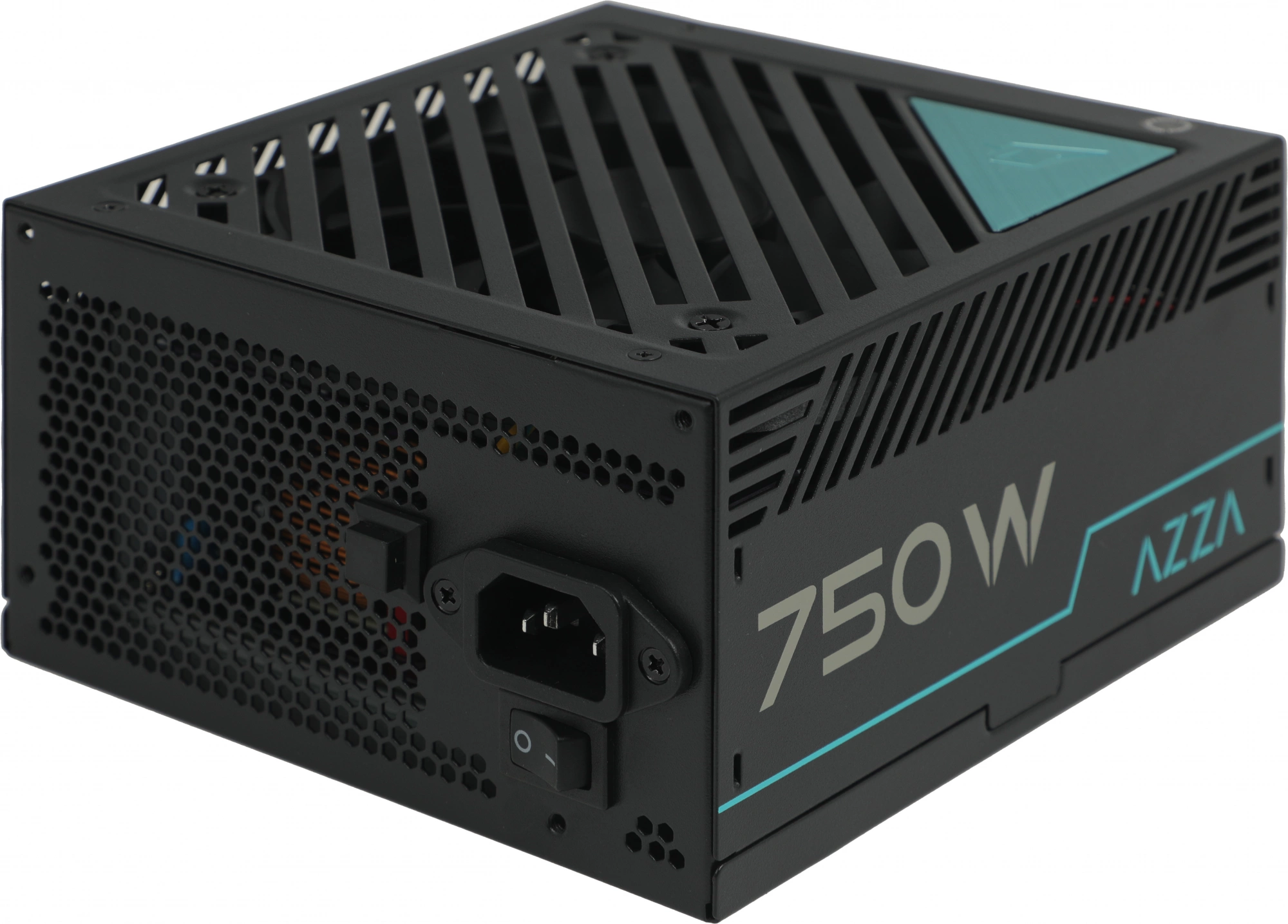 Блок питания Azza ATX 750W PSAZ-750G 80+ gold (20+4pin) APFC 120mm fan 6xSATA Cab Manag RTL
