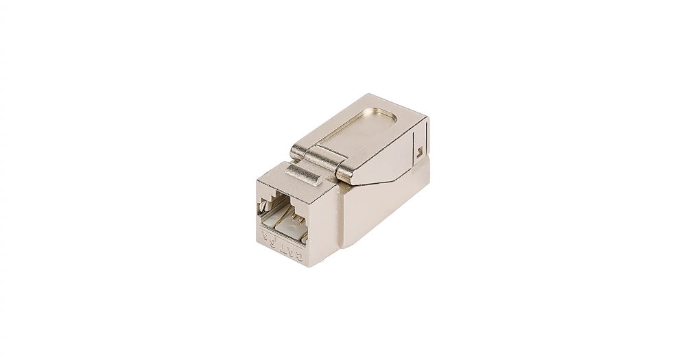NMC-KJSD2-NT-MT - Модуль-вставка NIKOMAX типа Keystone, Кат.5е (Класс D), 100МГц, RJ45/8P8C, самозажимной, T568A/B, полный экран, металлик - гарантия: 5 лет расширенная / 25 лет системная