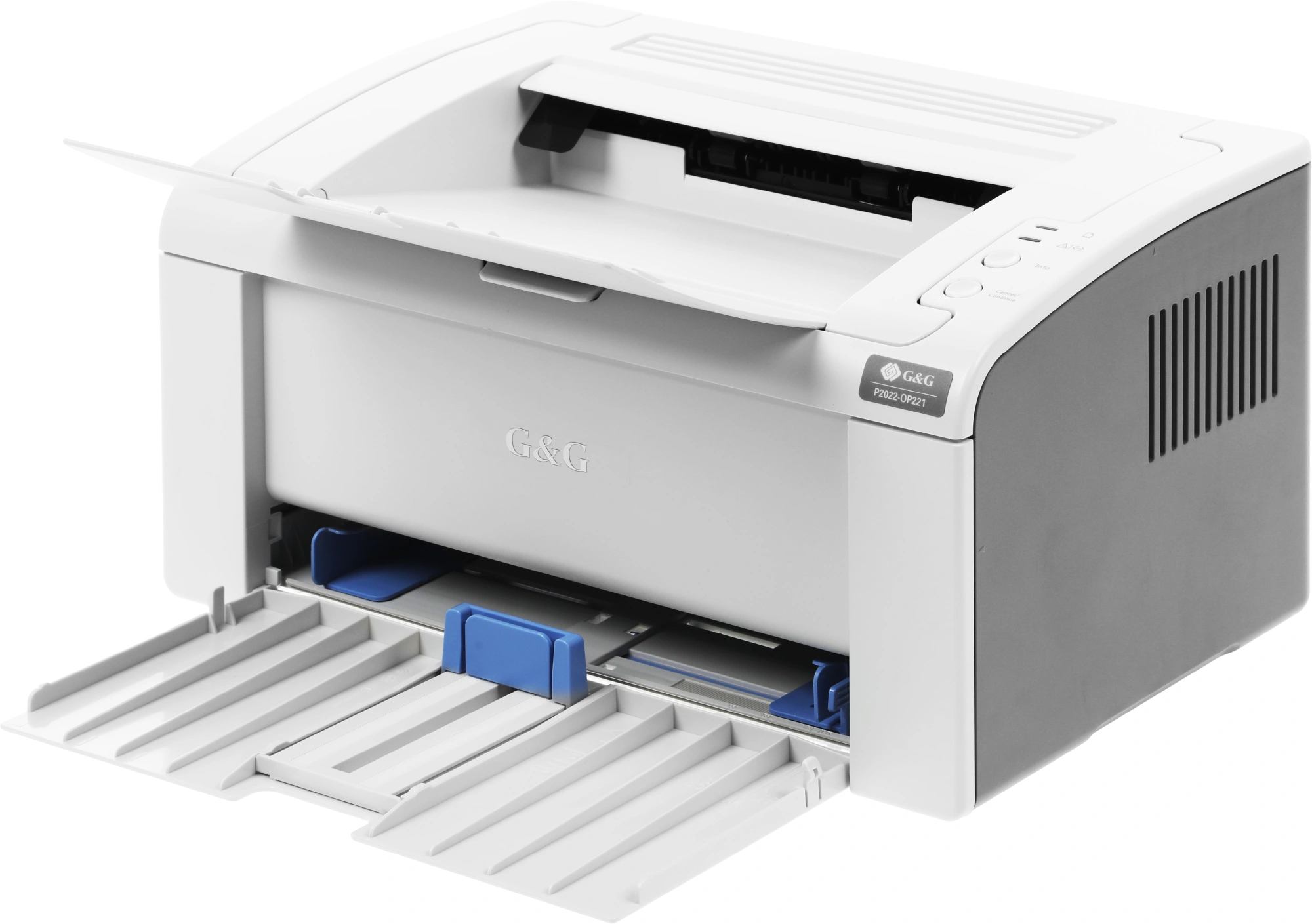 Принтер лазерный G&G P2022 A4 белый (в комплекте: картридж + кабель USB A(m) - USB B(m))