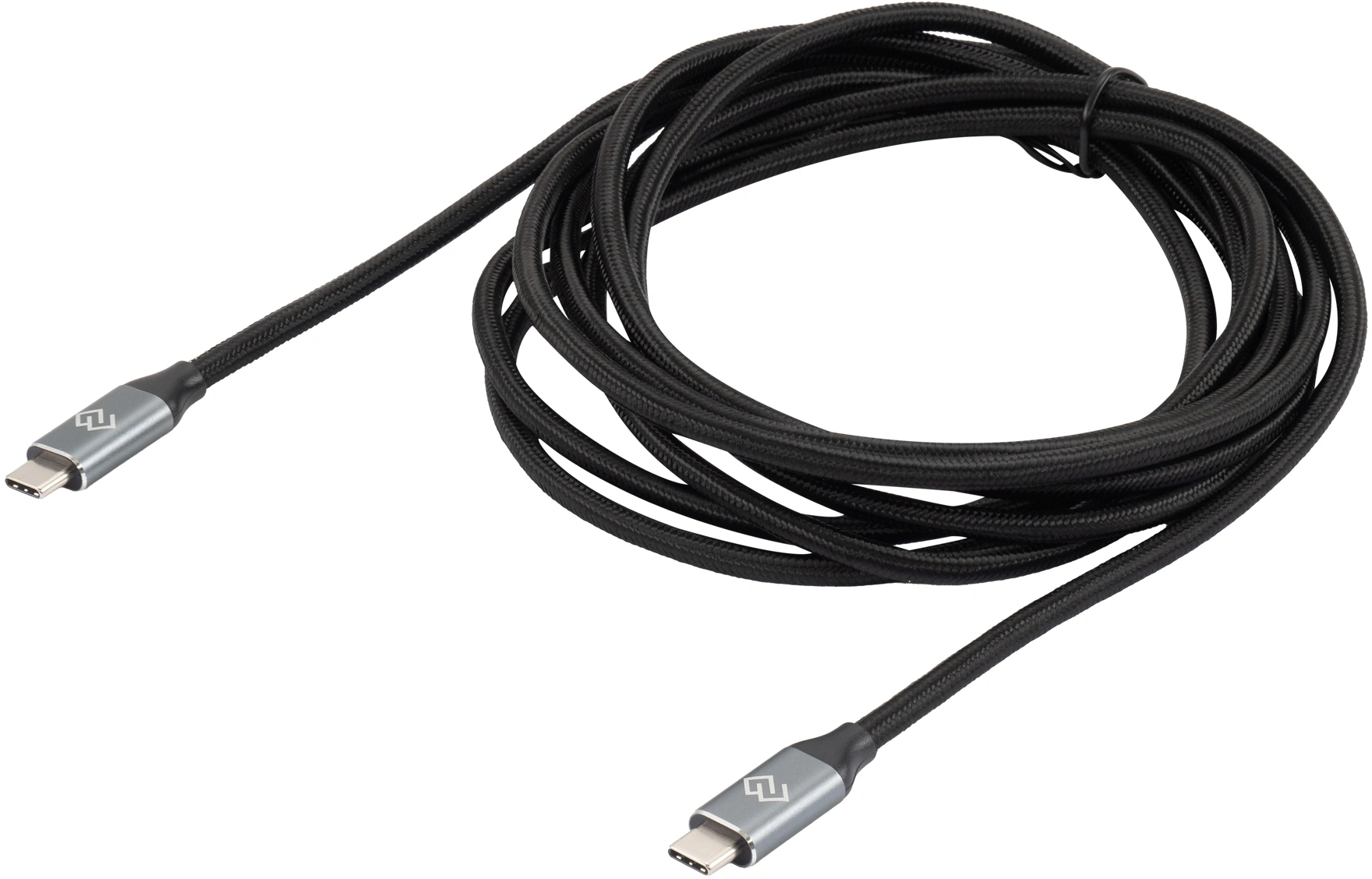 Кабель Digma D-TYPE-C-USB3.2-100W-4K-3M USB Type-C (m)-USB Type-C (m) 3м черный