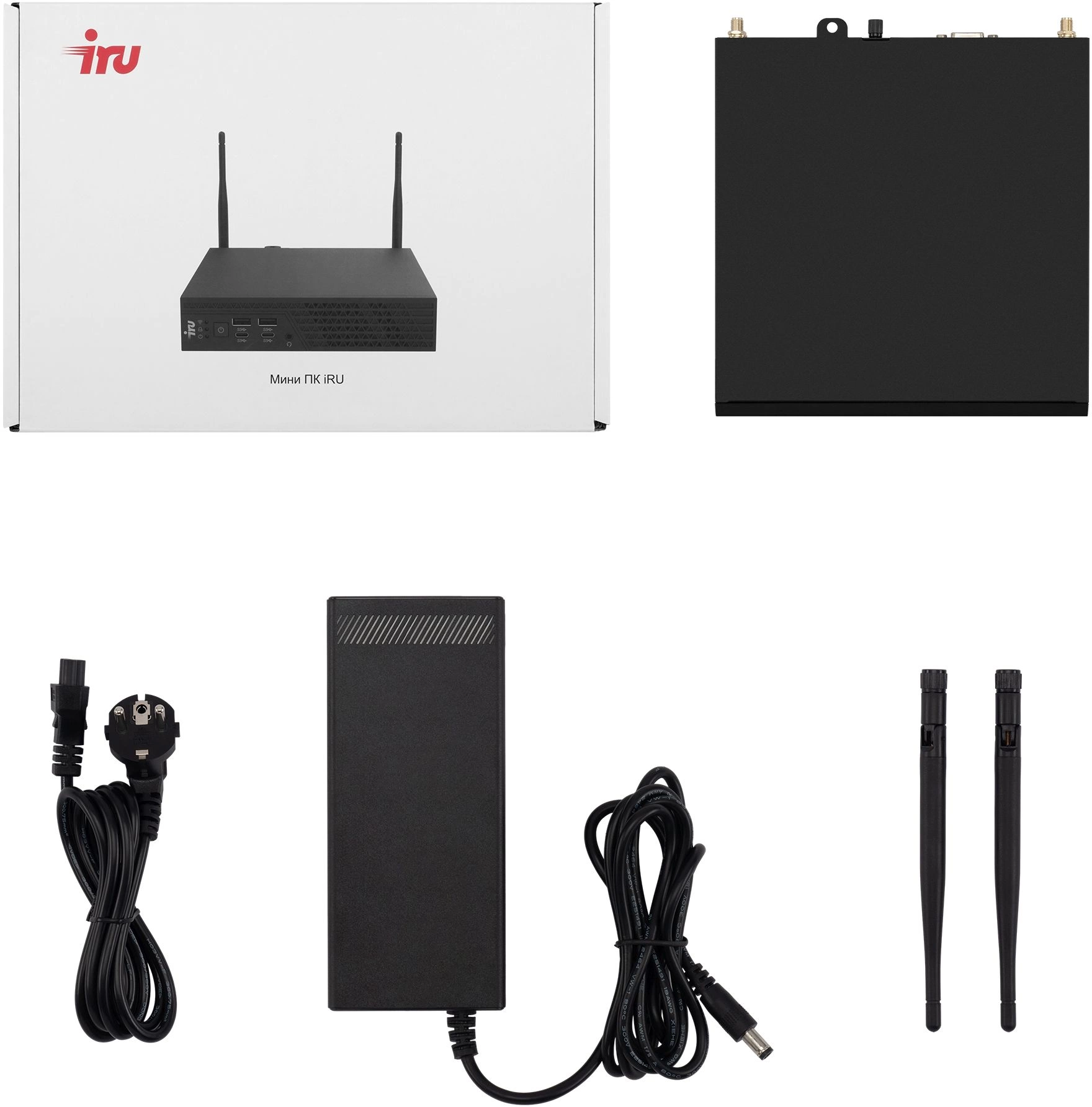 Неттоп IRU 310H6ITF i3 12100 (3.3) 8Gb SSD256Gb UHDG 730 Windows 11 Pro GbitEth WiFi BT 90W черный (2031363)